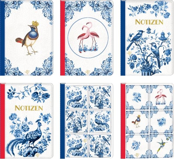 Notitieboekjes A6 Tegeltjes / Delfts blauw