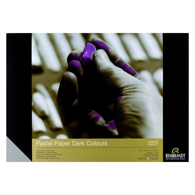 Rembrandt pastel papier donker A3