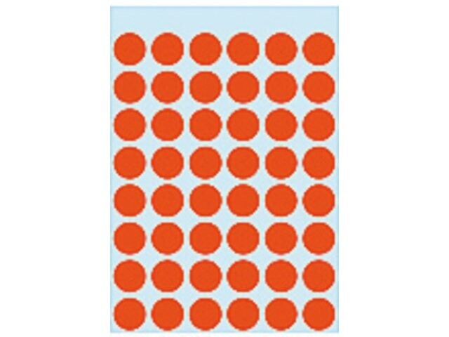 Etiket HERMA 1862 rond 12mm rood 240stuks