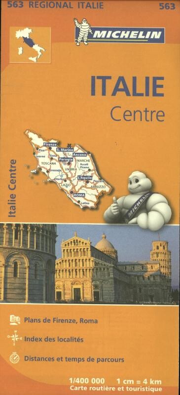 Michelin Wegenkaart 563 Italië Midden