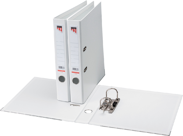 Ordner Quantore A4 50mm insteek rugetiket wit