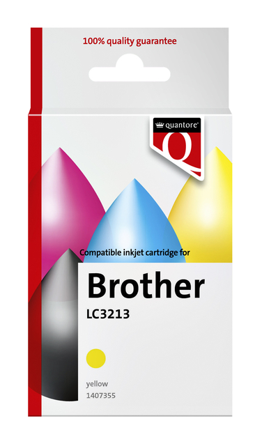 Inktcartridge Quantore tbv Brother LC3213 geel