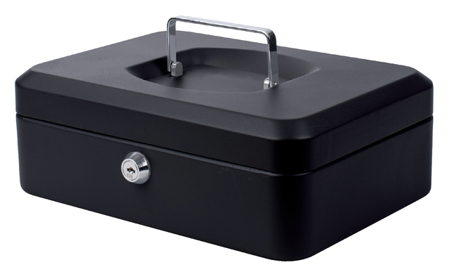 Geldkist Pavo 250x180x90mm (10") zwart