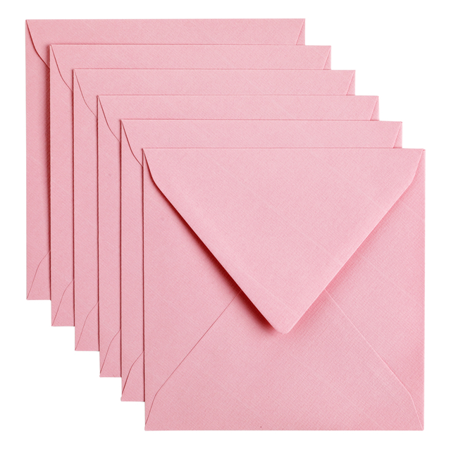 Envelop Papicolor 140x140 6st Babyroze