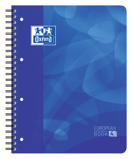 Projectboek Oxford A4+ 4R lijn 120vel blauw