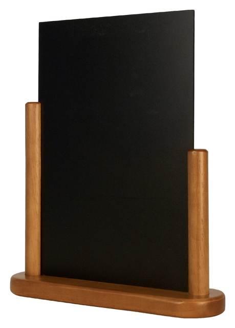 Krijtbord Securit 32cmx28cmx7cm Teak Hout