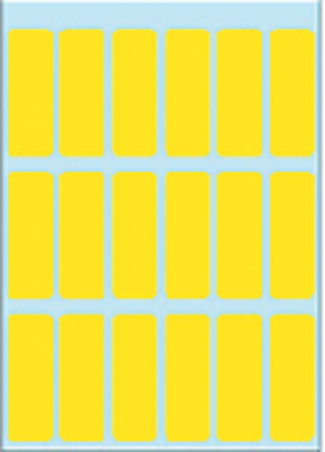 Etiket HERMA 3651 12x34mm geel 90stuks