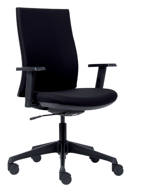 Bureaustoel Euroseats Canillo 001 Zwart