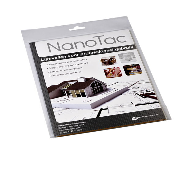 Lijmvel NanoTac professional A4 folie; pk 10 vel
