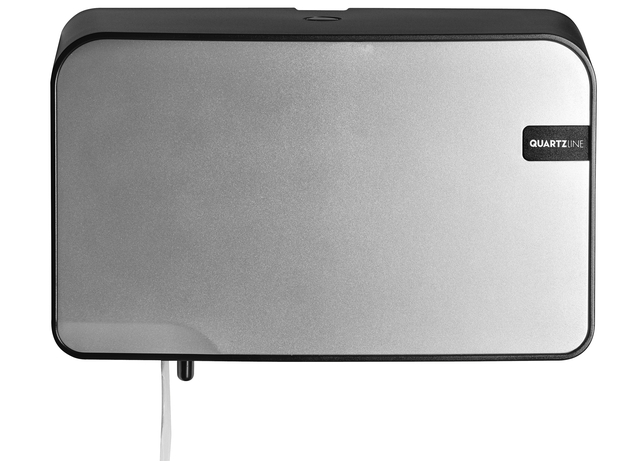 Dispenser Euro Quartz Toiletpapier Duo Zilver