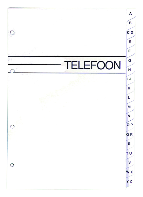 Telefoonalbum KTC K-6203 vulling A-Z 4-rings