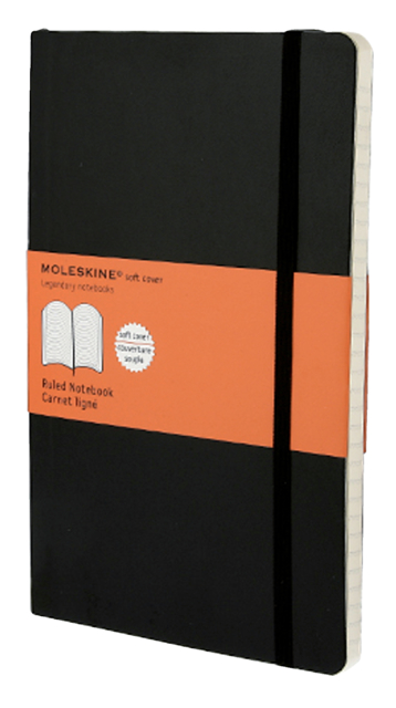 Notitieboek Moleskine lijn large 130x210mm zacht kaft