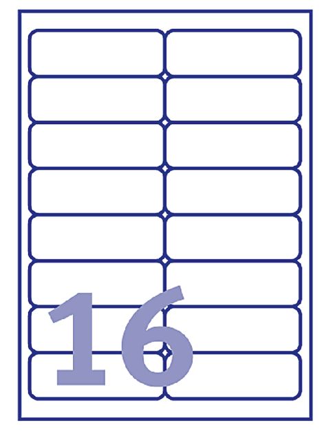 Etiket Avery L7562-25 99.1x33.9mm transparant 400 stuks