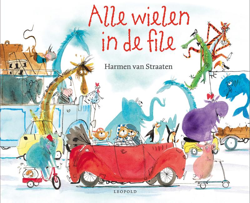 Alle wielen in de file
