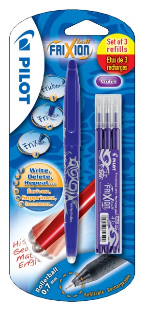 Rollerpen Pilot Frixion Bl-Fr7 0.35mm + 3 Vull Ps