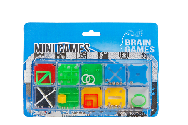 Minipuzzel Brain Games Set à 10 Stuks