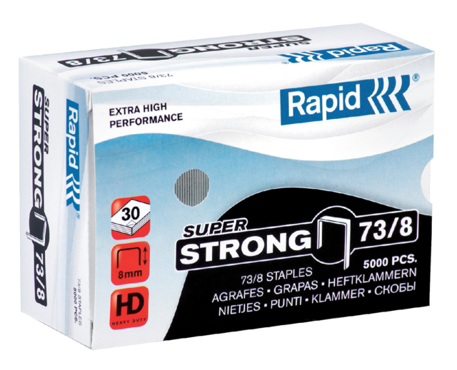 Nietjes 73/8 staal Rapid; doosje 5000 stuk