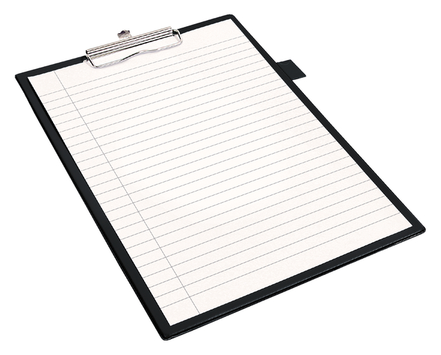 Klembord Quantore A4 zwart met 100mm klem + penlus