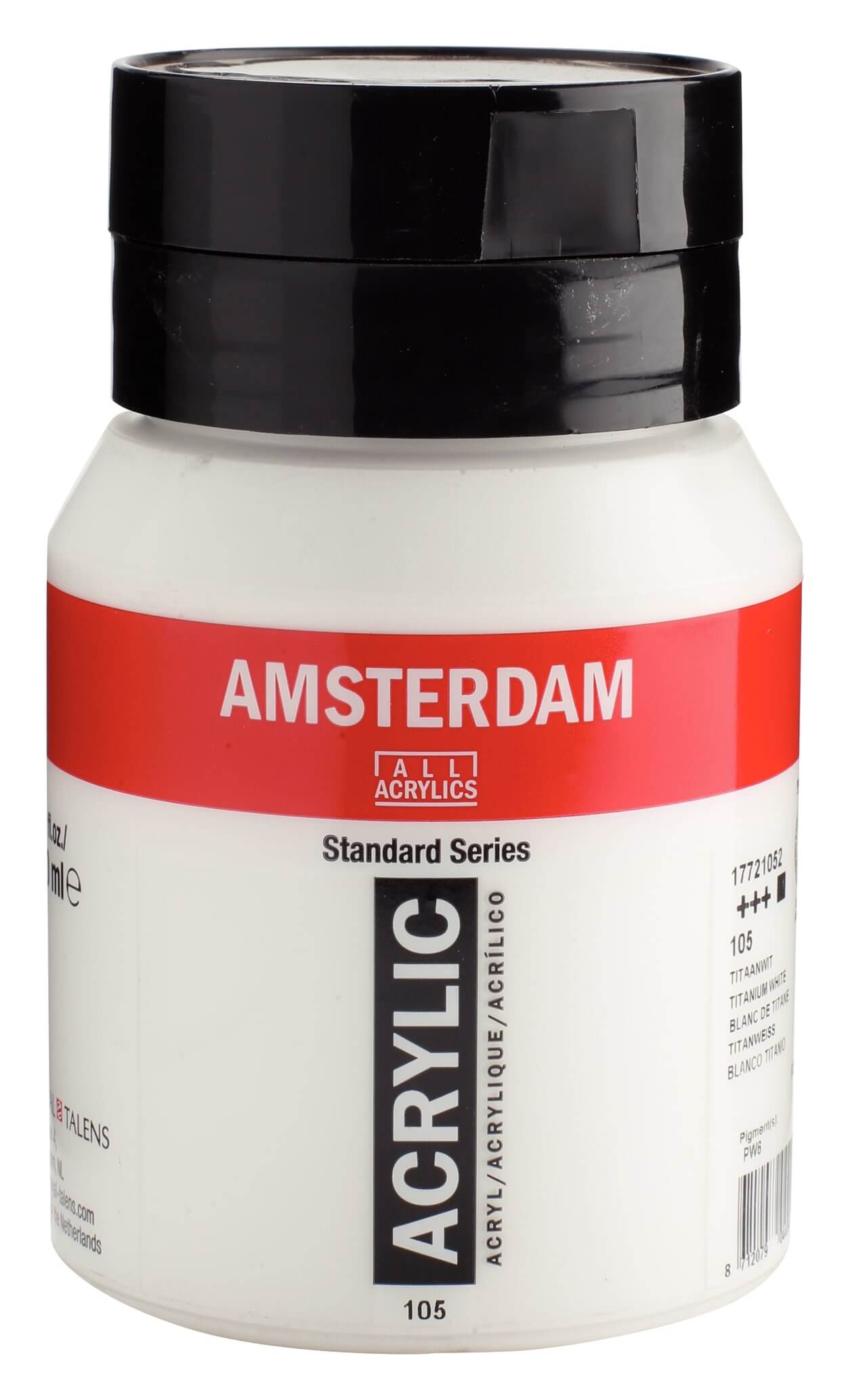 Amsterdam Standard Series Acrylverf Pot 500 ml Titaanwit 105