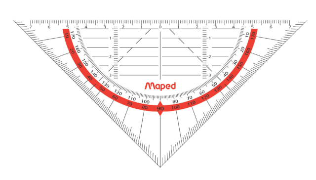 Geodriehoek Maped 028600 160mm flexibel transparan