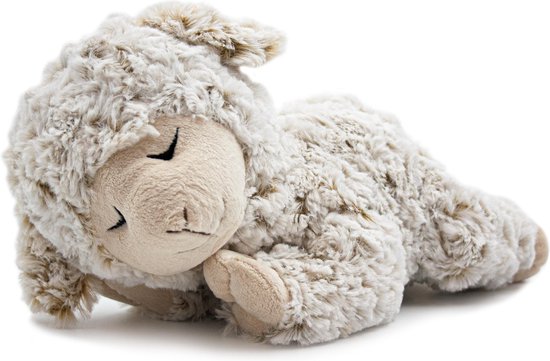 Pluche lammetje 28cm liggend slapend