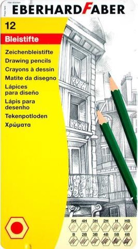 Potlood EFA bliketui 12st. 12 hardtegraden