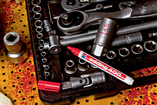 Viltstift Edding 400 zwart 1mm ronde punt