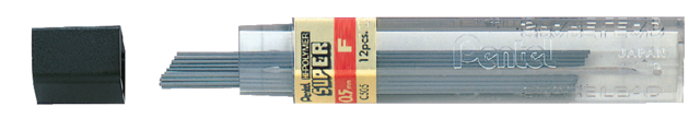 Potloodstiften Pentel 0.5mm F; koker 12 stuks