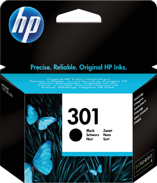 Inktcartridge HP CH561EE (301) zwart; 3ml