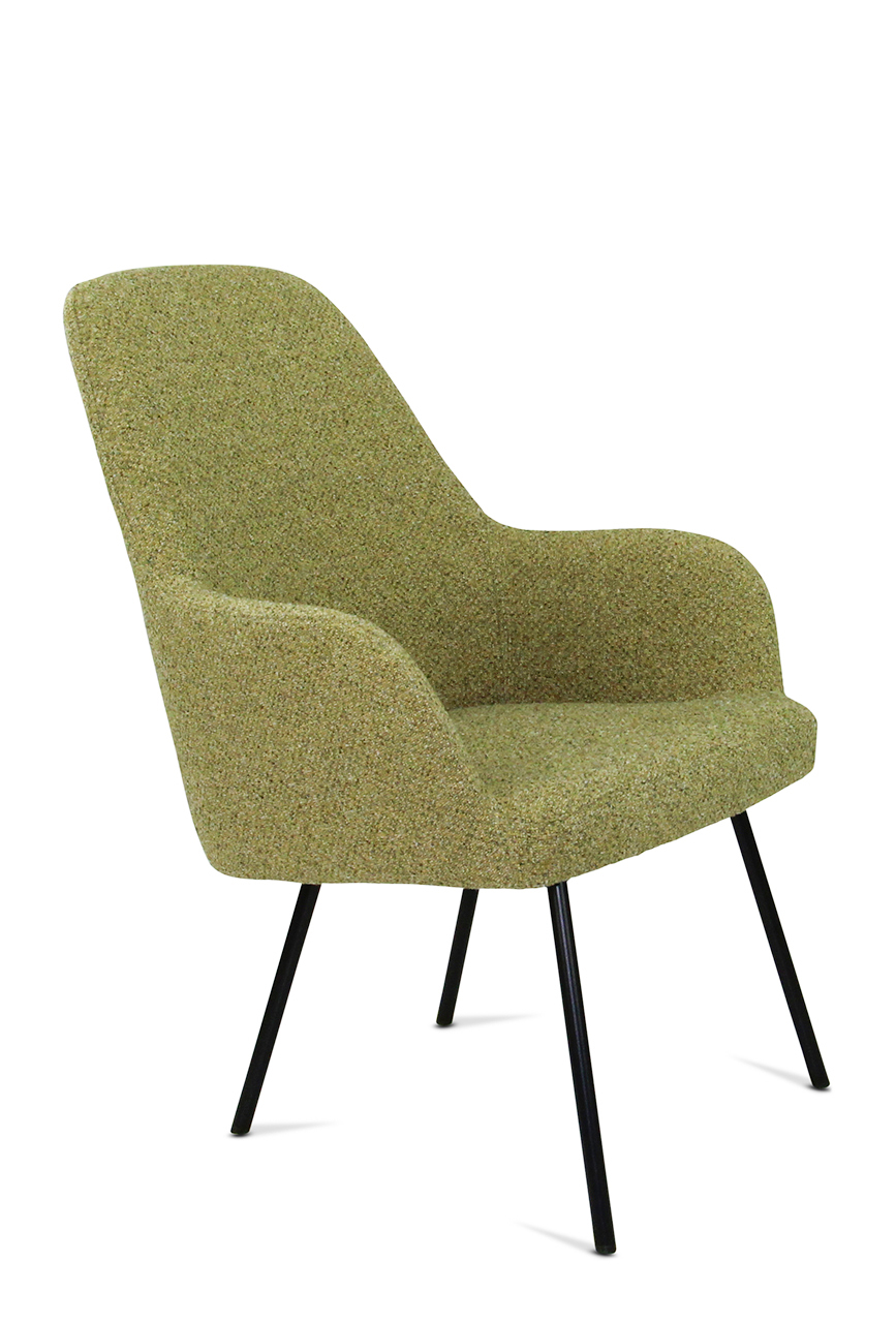 Conferentiestoel Lola, hoge rug, met onderstel naar keuze