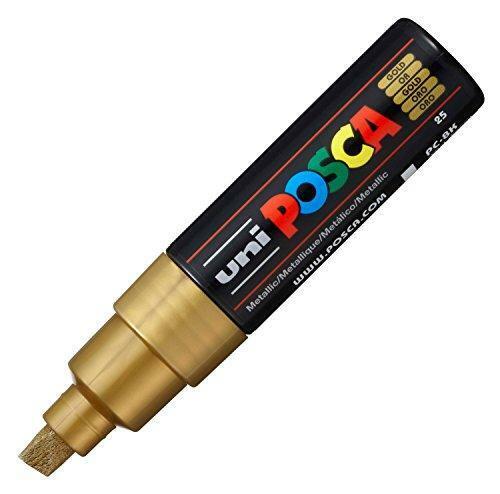 Marker Posca schuine punt breed Goud PC8K OR