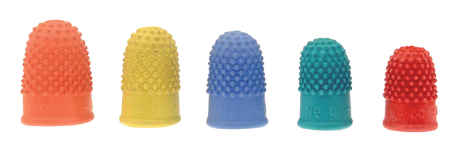 Telvingers 19mm GEEL, nummer 2, dsj 20 stuks