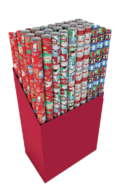 Inpakpapier Design Group Kerst 300x100cm Ass
