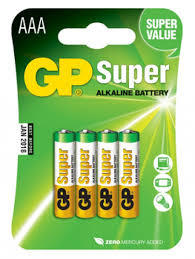 Batterijen GP-24A super alkaline 4AAA  set à 4