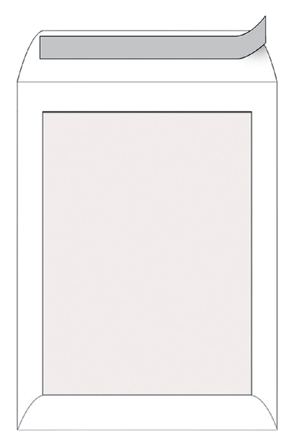 Envelop Quantore EC4 240x340mm bordrug 120gr zelfklevend; 120 grams doos 100 stuks