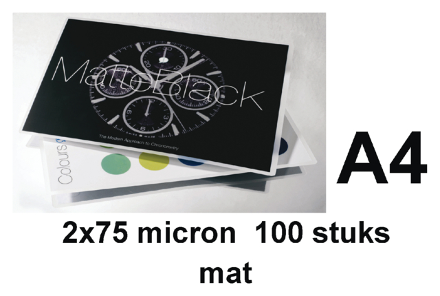 Lamineerhoes GBC A4 75micr mat; doos 100st