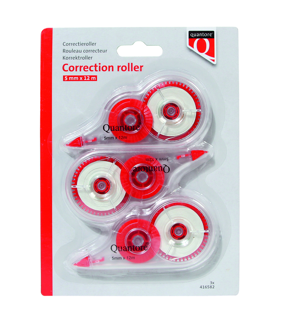 Correctieroller Quantore 5mm blister á 3 stuks