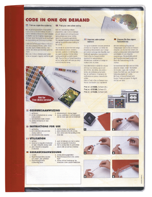 Rapportenmap A4 Jalema met Zipclip rood, 1021515