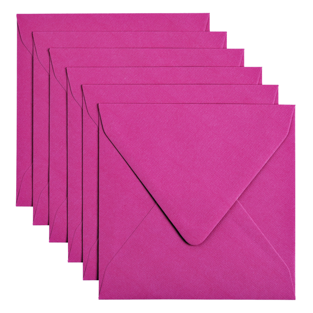 Envelop Papicolor 140x140mm felroze