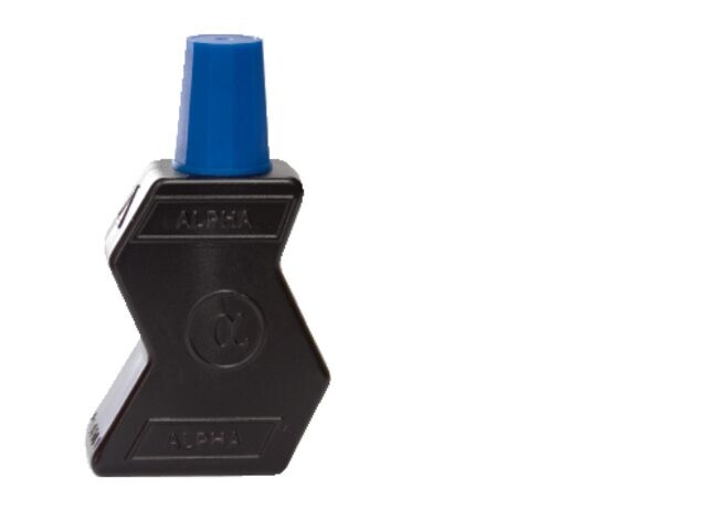 Stempelinkt blauw; flacon a 28 ml