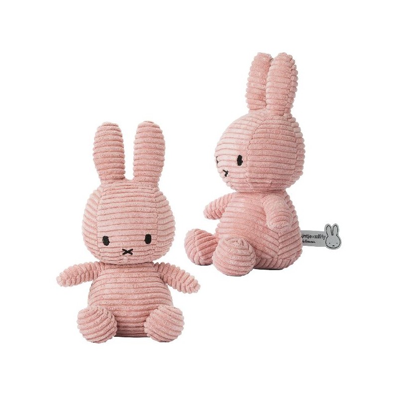 Knuffel Nijntje / Miffy Sitting Corduroy Pink - 23 cm
