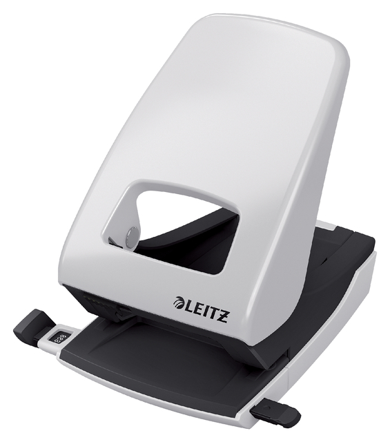 Perforator Leitz 5138 2-gaats, max 40 vel, grijs