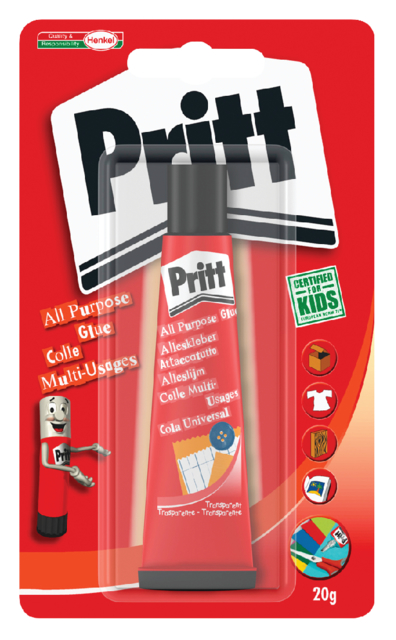 Glue-it Pritt alleslijm; tube 20ml blister