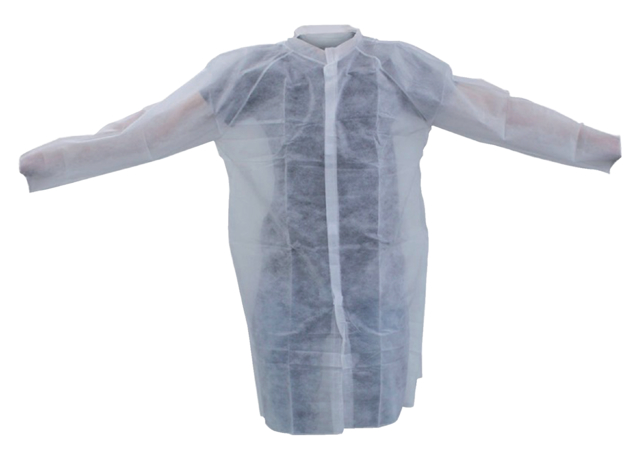 Bezoekersjas Non Woven Klitteband Xxl Wit