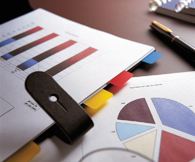 Post-it index strong rz/gn/or 686PGO,pk 3st.