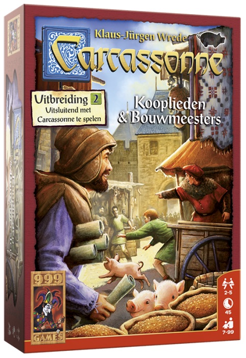 Carcassonne: Kooplieden & Bouwmeesters Uitbreiding - Bordspel