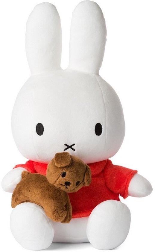 Knuffel Nijntje / Miffy with Snuffy sitting - 33 cm