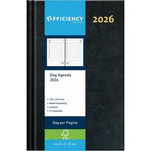 Agenda 2026 Ryam Efficiency Kort 1 Dag NL Zwart