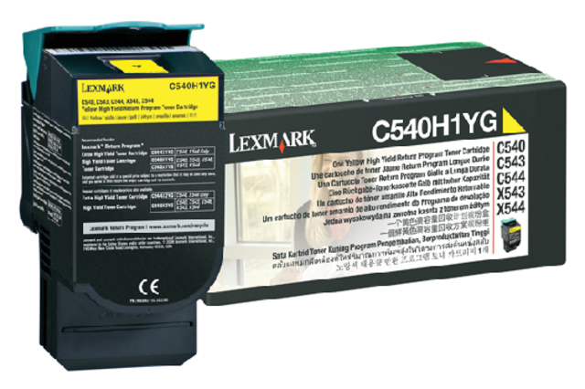 Tonercartridge Lexmark C540YG geel 2.000 pag.