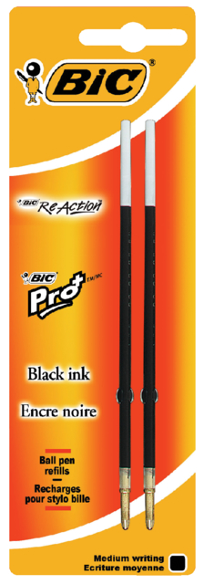 Gelpenvulling Bic ReAction blauw, blister 2st